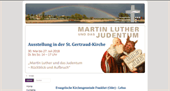 Desktop Screenshot of evangelische-kirche-ffo.de